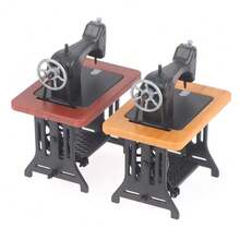 1pc Miniature Dollhouse Sewing Machine Decoration Figurine - Multicolor - View 6