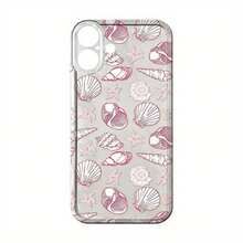 Funda de teléfono de concha de estrella de mar rosa para Oppo A3 A3 Pro A3X A16 A17K A38 A55 A57 A57S A58 A60 A76 A77S A78 A79 A80 5G A95 A98 Reno 5 8T 10 11 Pro 12F, funda de TPU transparente a prueba de golpes de cobertura completa, funda protectora simple y creativa - Colores mixtos - Ver 7