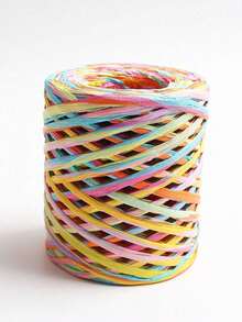 拉菲草丝带绳，牛皮纸包装绳，用于礼品包装和装饰 - 彩色 - 查看 11