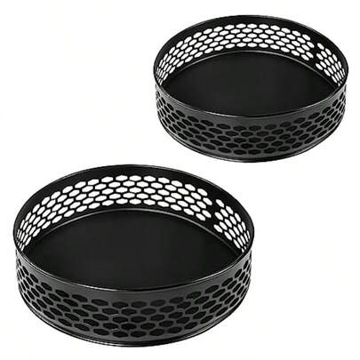 2 Pack Pantry Lazy Susan Turntable Organiser For Kitchen Cabinet Fridge Vanity Table Spin Smoothly Metal Lazy Susan Organizer Storage Rack For Spices Vitamin SkinandHair Care Products