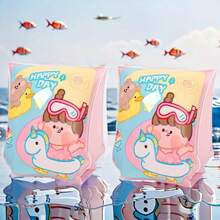 1 Pair Cute Cartoon Children's Arm Bands, Arm Sleeves, Thick Buoyancy Arm Rings, Swimming Equipment - Multicolor - View 16