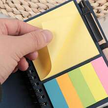 Notebook Set - Multipurpose Notebook And Diary With Multicolor Stickers For Recording, Memo, Studying, Office Supplies,Office Decor And Accessories,Christmas Gift - 60 trang mỗi cuốn sách - Xem 11