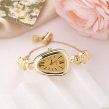 新款时尚高端蛇形女士腕表，小众奢华极具吸引力的石英腕表手链，适合作为礼物/生日礼物 - 白色 - 查看 8