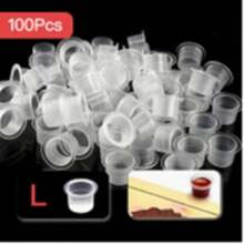 100/500 piezas Tapas desechables profesionales para tazas de tinta de tatuaje, tallas S/M/L/XL, tazas transparentes para pigmento de tatuaje, suministros y accesorios de tatuaje, herramientas de salón de tatuajes, adecuadas para principiantes y artistas de tatuajes experimentados, tapas transparentes para microagujas, suministros de tatuaje, tazas de tinta de tatuaje desechables, kit de suministros de tatuaje - Multicolor - Ver 12