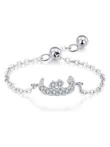 1 pièce Bague réglable minimaliste en lettre arabe en argent sterling 925, cadeau élégant pour les femmes pour le mariage, l'anniversaire, la fête des mères - Argent - Voir 25