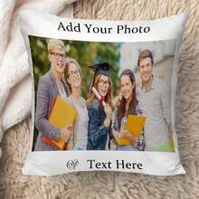 1个可定制姓名/文字/照片/肖像的DIY抱枕套，适用于家人、孩子、宠物、朋友、沙发、卧室，四季皆宜，不含枕芯，柔软舒适，可定制，独特个性化，是送给男友、女友、男友、爸爸、妈妈、家人、朋友、宠物的理想礼物，适合周年纪念日、情人节、母亲节、生日、儿童节、父亲节、毕业典礼、婚礼、圣诞节、乔迁之喜等场合。可用于沙发、床、汽车、茶室、客厅等场所。定制抱枕套，家居焕新，圣诞礼物好物。 - 彩色 - 查看 10