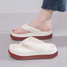 2026 Summer New Women's Thick-Sole Comfortable Eva Flip Flops, Ins-Style Versatile Beach Sandals - Brown - View 9