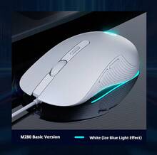HP Official Wired Mouse Silent Luminous Four-Speed Adjustment E-Sports Game Notebook Desktop Mechanical Office Computer Dedicated Mouse