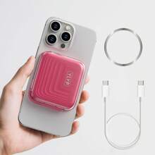 YLYP 5000mAh 超薄迷你磁吸式移动电源，无线便携充电器，支持磁吸充电，22.5W PD 快充，兼容 17/17 Air/16/15/14/13/12 Pro/Pro Max/Plus/Mini - 複色 - 查看 15