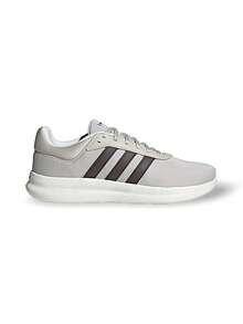 Adidas Lite Racer 4.0 Sneakers Unisex Classic Comfort Flexible Sole Everyday Walking Light Gray/Dark Gray JR8542 - Light Gray/Dark Gray - View 3