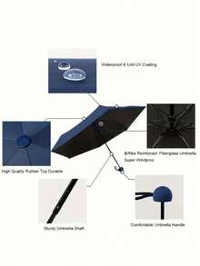 Ô dù gấp mini - Chống nước, di động, nhẹ, chống tia UV, chống gió, dễ mang theo, thiết kế gấp gọn - Thích hợp cho các hoạt động ngoài trời, du lịch và sử dụng hàng ngày, lý tưởng cho mùa hè mát mẻ, kỳ nghỉ biển, du lịch - Ô dù gấp mini 50%, sử dụng được cả ngày nắng và ngày mưa, thích hợp làm quà tặng ngày lễ cho trẻ em, chống tia UV UPF50+ và chống mưa. - Nhiều màu - Xem 11