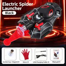 3 Meters Range Powerful Suction Cup Automatic Retractable Spider Web Launcher Glove - Rechargeable Electric Spider Glove With USB Cable & Screwdriver, Wrist-Mounted Superhero Roleplay Toy For Halloween, Anime Expo, Costume Party & Cosplay - Multicolor - View 9