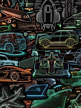 50 piezas Pegatinas de dibujos animados neón mágicos - Calcomanías de PVC resistentes al agua para portátiles, guitarras y tumblers - Reutilizables, formas surtidas