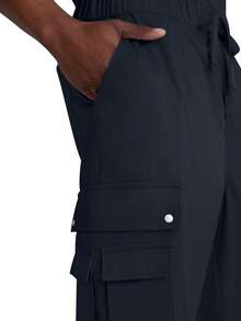 cimmuovere Men's Medical/Healthcare Pants, Comfortable Pants, Solid Color Simple Multi-Pocket Pants