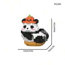1 Set Cartoon Innovative Micro Panda Building Blocks Toy Set, Suitable For Teens And Adults, Educational DIY Gift, Collectible Figurine, Holiday Gift - Multicolor - View 10