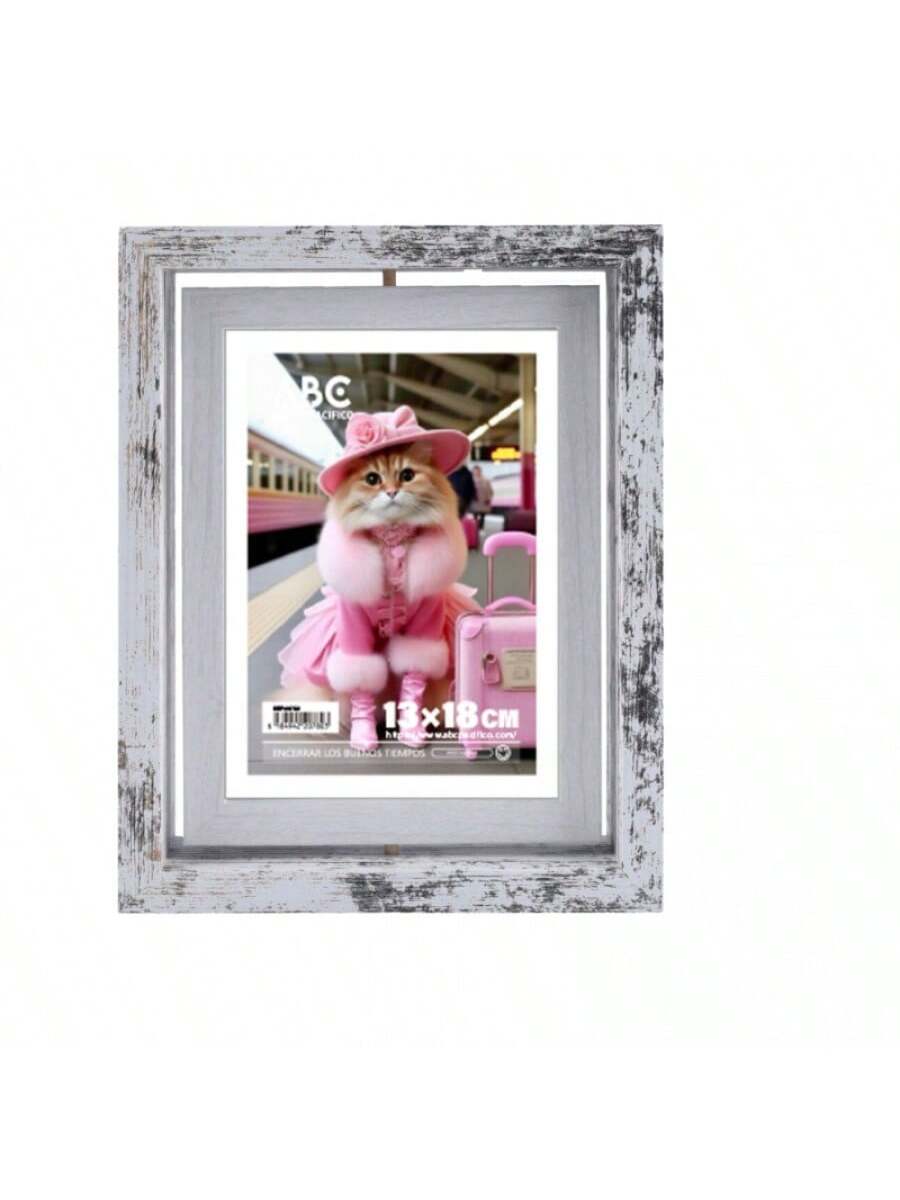 Marco único giratorio retro blanco 13*18cm (5*7)