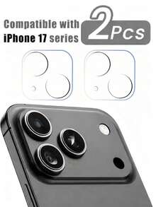 2pcs Camera Lens Protector For IPhone 17 Pro Max 6.9 Inch, Compatible With 17/17 Pro/17 Pro Max/17 Air/16/15/14/13/12/11, High-Definition Transparent Tempered Glass Camera Accessories, 9H Hardness Anti-Scratch Screen Protector, Durable, Suitable For Phone Cases [No Impact On Night Photography], Applicable For Daily, Office, Home Use, Waterproof, Shockproof, Anti-Fall, Anti-Scratch.