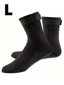 1 Pair 3mm Neoprene Diving Socks, Beach Socks, Diving & Snorkeling Socks, Warm Anti-Slip Durable Ankle-High Thick Socks, Diving Socks, Women's Swimming Socks, Women's Beach Socks, Swimming Socks, Women's Socks, Water Sports Socks, Beach Shoes, Short Tube Design, Anti-Slip Grip, Durable Fabric, Neoprene Material, Protective Socks, For Swimmers, Women's Socks