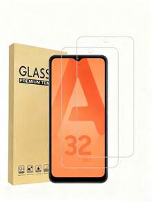 适用于三星 Galaxy A32 5G、A16、S20 FE、S23 FE、S24 FE、A72、A71、A55、A54、A53、A35、A34、A33、A26、A36、A31、A16、A15、A14、A13、A12、A51、A50S、A25、A24、A30S、A20S 的 2 片装钢化玻璃屏幕保护膜，防刮花，无气泡，适合日常保护、办公、家用手机屏幕保护配件 - 無色 - 查看 12