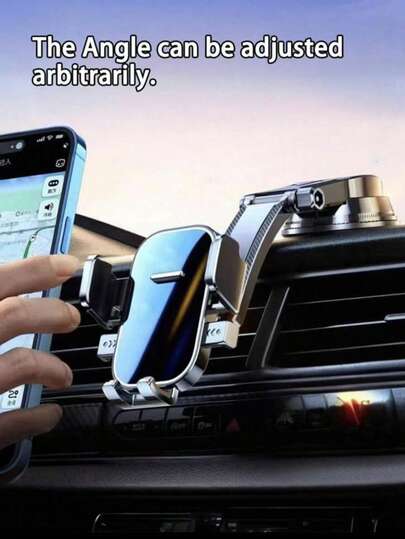 1 件全新车载出风口手机支架自动锁定吸盘支架用于导航兼容 、Android 手机，生日礼物，家人、朋友夏季汽车配件，车载手机支架