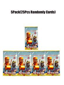 1/5/10/36packs Tung Tung Tung Sahur : Mythology Mountain And Sea Series Strategy Card Game 5 Glossy Laser-Printed Basic Cards Per Pack Shanhaijing Card Thickened Frosted High-Definition Golden Card Play Card Collection Cards Toys Prop Gift - Multicolor - View 8