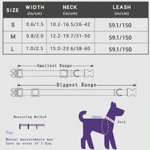 Adjustable Dog Collar And Leash Set, Suitable For Small, Medium And Large Dogs, Heavy Duty Yet Soft And Skin-Friendly - Multicolor - View 2