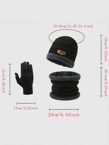 3件/1件/2件装拉法帽滑雪面罩针织帽，保暖内衬无檐帽，适合日常佩戴和户外活动，秋冬季