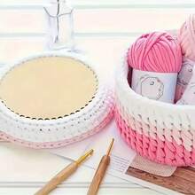5pcs Unfinished Wooden Crochet Woven Basket Bottoms - Round, DIY Crafts & Weaving Supplies, Suitable For Bags And Baskets, Blank Art Boards, Durable Wooden Weaving Material For DIY Crafts, Crochet, Adult Crafts, Sewing Supplies, Sewing And Personalized Gifts, DIY, Craft Kits, Great For Adult Crafts, Craft Supplies And Home Decor Items, Weaving Essentials, Weaving Accessories