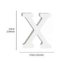 1pc Multi-Color Acrylic Decorative Letter Display - White - View 10