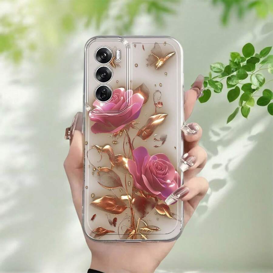 Funda de Teléfono Personalizada con Patrón Adecuada para Oppo A3 A3 Pro A3X A16 A17K A18 A38 A40 A55 A57 A57S A58 A60 A76 A77S A78 A79 A80 5G A95 A98 Reno 5 8T 10 11 Pro 12 13F Funda de Teléfono Transparente a Prueba de Golpes de TPU de Cobertura Completa Patrón KUHELA145661, Estilo Minimalista, Material Flexible, Impresión de Alta Calidad, Usuario Casual - Colores mixtos - Ver 1