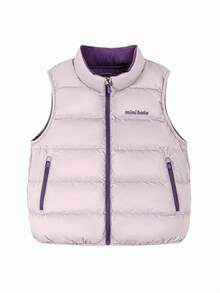 mini bala 2025年冬季新款女童羽绒背心，防风保暖，三重防护 - 風信紫 - 查看 4