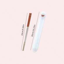 1/5双装 24厘米可爱卡通图案陶瓷筷子，耐高温可重复使用，适用于寿司等食物，防滑耐用，可用洗碗机清洗，适合学生和成人居家、学校、办公室、户外露营、野餐、旅行等场合使用。 - 彩色 - 查看 14