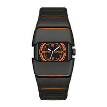 GUANQIN 1pc Y2K Futuristic Retro Quartz Watch, Fashionable Personalized High-Tech Waterproof Men's Watch, High-Quality Retro Men's Wristwatch, Suitable For Halloween, Christmas, Father's Day, Students, Festivals, Dates, Business, Daily Wear, Also As A Gift - Black - View 8