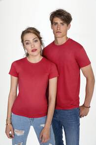 THEGEWA PACK OF 10 T-SHIRTS, ASSORTED COLORS: BLACK, WHITE, AND MORE COLORS, LIGHT AND COOL. Plain, Regular, Asymmetrical, Spring Festival, MULTICOLOR - Red - View 10