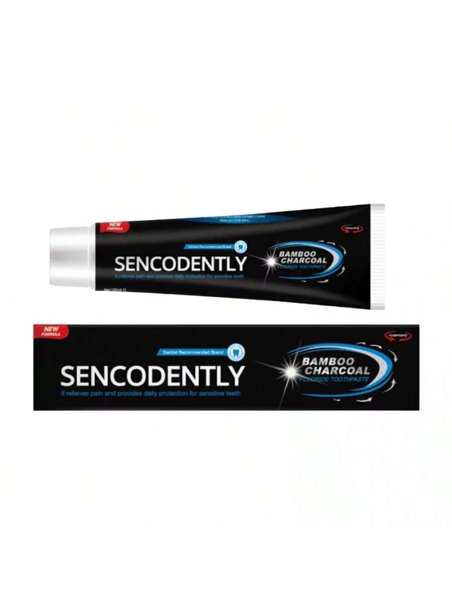 Pasta dental con flúor y carbón de bambú