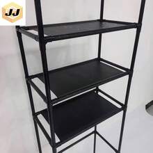 Estante de aterrizaje del baño multifuncional - Negro - Ver 3