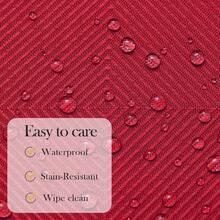 Kitchen Tablecloth - Burgundy Red + 304.8 X 91.4 cm (Rectangular) - View 4