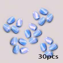 6mm/30pcs Asymmetrical Glass Beads, DIY Jewelry Making Materials, Handmade Necklace, Bracelet, Earrings, Diverse Styles, Niche Design And Luxurious Quality, Inspiration Treasure For Handicraft Lovers, Create Your Unique Fashion Statement - 6mm Glass Irregular-shaped Loose Beads - View 17
