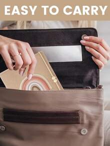 Túi đựng ảnh và thẻ ID bằng len mới, siêu âm - Túi dây rút nhẹ có dây đeo, thích hợp để đựng hồ sơ tiêm chủng, giấy khai sinh, đồ dùng hàng ngày, ví đựng hộ chiếu, ví du lịch, túi đựng tài liệu, túi đựng hóa đơn. - Nhiều màu - Xem 4