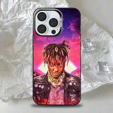 Funda de teléfono Rapper J-Juice W-Wrld para 17,16,15,14,13,12,11,Pro,Max,Plus, anti-caída, negro mate, parachoques duro - Z5 - Ver 9