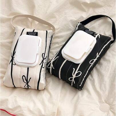 1pc Removable Flip-Top Handheld Wet Wipe & Tissue Holder, Portable For Travel, Home And Car Use