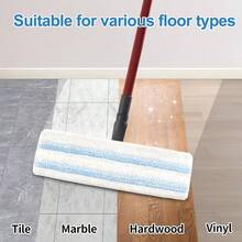 Mop Pads Replacements Compatible With O Cedar H2prO Flat Mop System Microfiber Mop Heads O - Cedar/ H2prO Flat Floor Mop, Washable Reusable Pad Refills Deep Cleaning, 4 Pack - 4 - View 6