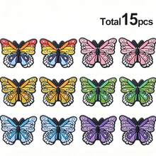 7/15 piezas Cuentas de silicona con diseño de mariposa - Kit de fabricación de joyas con bolígrafo y accesorios hechos a mano, cuentas decorativas de moda para hacer collares, pulseras, llaveros y cordones de identificación - Múltiples colores y estilos, regalo ideal para mujeres, hombres, entusiastas de manualidades, estudiantes y trabajadores de oficina - Cuentas de silicona con forma de mariposa - Ver 12