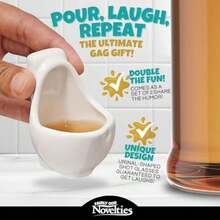 Fairly Odd Novelties Urinal Shot Glasses, 1 1/2-Ounce, Set of 2(default) - Multicolor - Ver 6