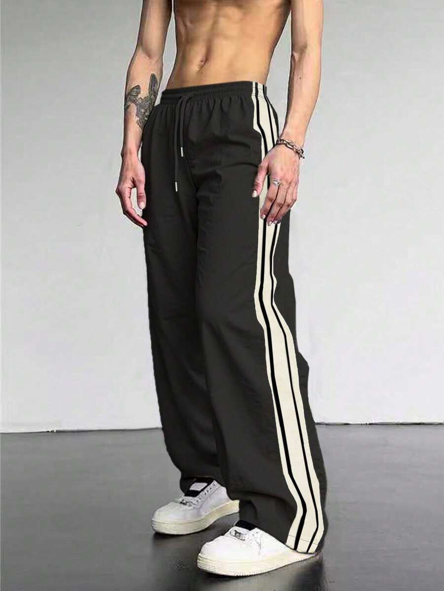 Men's Thin Casual Simple Pants, Suitable For Autumn Street Men's Pants Street Pants Men's Loose Sports Pants, Suitable For Students
