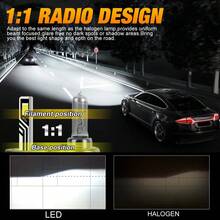 TOAUTO 2PCS H7 LED Canbus 6500K H11 H1 H3 H4 30000LM 100W HB3 9005 HB4 9006 HIR2 9012 LED Car Headlight Bulb Auto Light - White - View 5