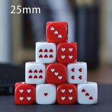 Heart-Shaped Dice, Perfect Gaming Accessory And Valentine's Day Gift - Multicolor - View 2