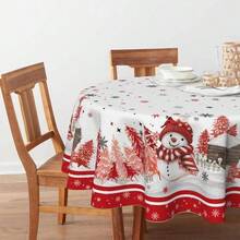 Kitchen Tablecloth - 70" (Round) + Rojo - View 3