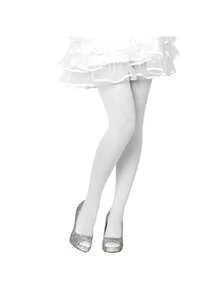 Ballet/Jazz Tights And Children's Outfits In Spandex - trắng - Xem 3