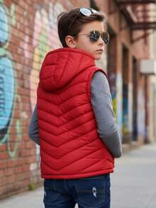 Big City Tween Boys Extended Size Tanks - Red - View 2